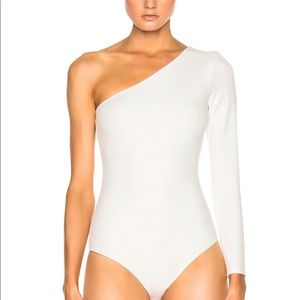Michelle Mason One Sleeve Bodysuit Size P